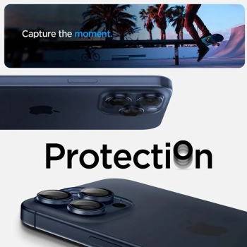 Spigen Optik.TR EZ Fit Camera Lens Protector 2-Pack - Szkło ochronne na obiektyw do iPhone 15 Pro / 15 Pro Max / iPhone 14 Pro / 14 Pro Max (2 szt) (B