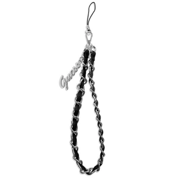 Guess Phone Strap Chain Metal Logo Charms - Zawieszka do telefonu