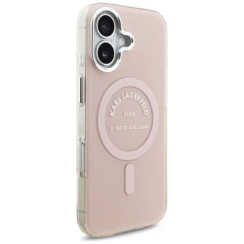 Karl Lagerfeld IML Karl RSG Logo MagSafe - Etui iPhone 17 (różowy)