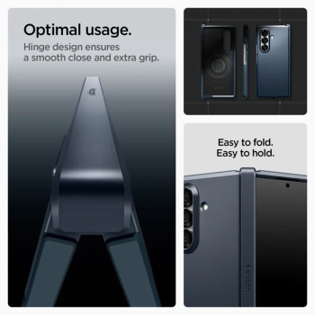 Spigen Tough Armor Pro Mag MagSafe - Etui do Samsung Galaxy Z Fold 7 (Metal Slate)