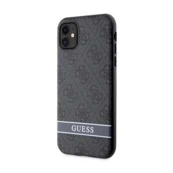 Guess 4G Printed Stripe - Etui iPhone 11 / iPhone XR (szary)