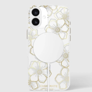 Case-Mate Floral Gems MagSafe - Etui iPhone 16 Plus (Gold)