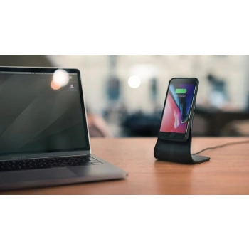 XVIDA Fast Charging Desk Stand - Ładowarka bezprzewodowa z uchwytem magnetycznym, aluminium (QC 2.0)