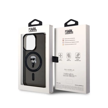 Karl Lagerfeld IML Ikonik MagSafe - Etui iPhone 15 Pro (czarny)