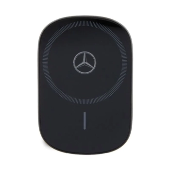 Mercedes Silver Star MagSafe - Magnetyczny uchwyt samochodowy z ładowaniem bezprzewodowym 15W (czarny)