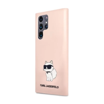 Karl Lagerfeld Silicone Choupette - Etui Samsung Galaxy S24 Ultra (różowy)