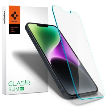 Spigen Glas.TR Slim - Szkło hartowane do iPhone 16e / iPhone 14 / iPhone 13 / iPhone 13 Pro