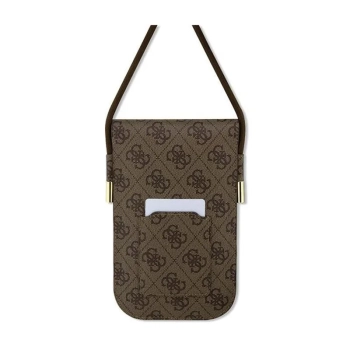 Guess 4G Metal Script Logo - Torebka crossbody na telefon (brązowy)