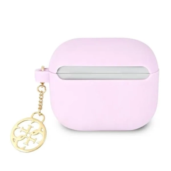 Guess 4G Charms Silicone Case  - Etui AirPods 3 (Purple)
