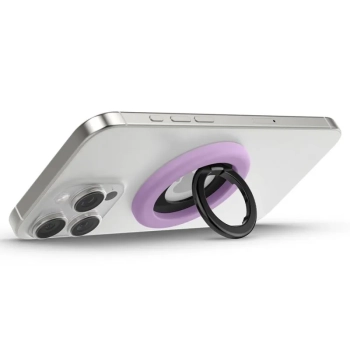 Spigen Nano Pop MagSafe Phone Ring - Magnetyczny uchwyt na palec z funkcją podstawki (Grape Purple)