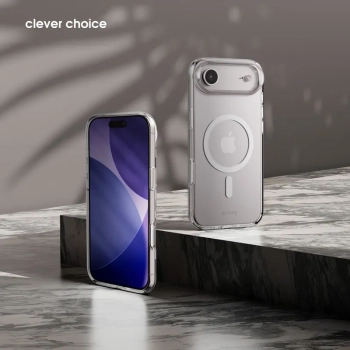 Crong Clear MAG Cover - Etui MagSafe iPhone Air (przezroczysty)