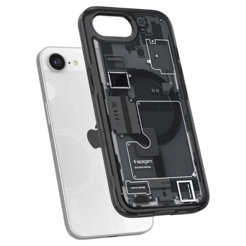 Spigen Ultra Hybrid Mag MagSafe - Etui do iPhone 16e (Zero One Black)
