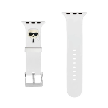 Karl Lagerfeld Silicone Karl Head - Pasek do Apple Watch 38/40/41 mm (biały)