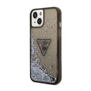 Guess Liquid Glitter Triangle Logo Case - Etui iPhone 14 Plus (czarny)