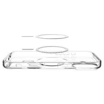 Spigen Ultra Hybrid Mag MagSafe - Etui do iPhone 17 (Clear/Graphite)