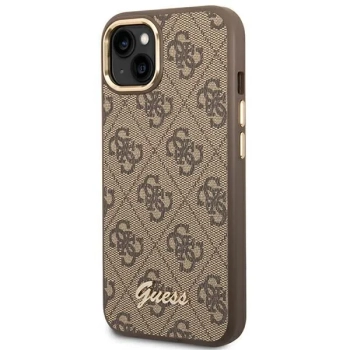 Guess 4G Metal Camera Outline Case - Etui iPhone 14 Plus (Brązowy)