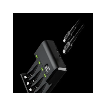 Green Cell VitalCharger - Ładowarka do akumulatorów + 4x Baterie Akumulatorki AA 2000mAh Ni-MH