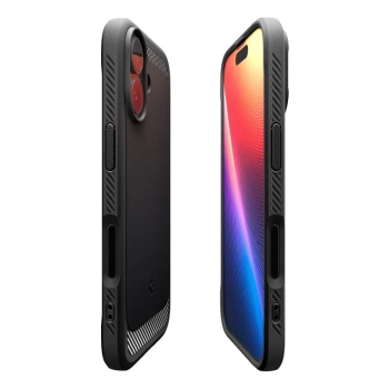 Spigen Rugged Armor Mag MagSafe - Etui do iPhone 17 (Matte Black)
