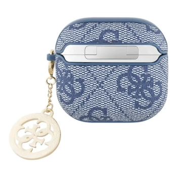 Guess 4G Strass Charm - Etui AirPods 4 (niebieski)