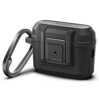 Spigen Lock Fit - Pancerne etui do Apple Airpods Pro 1 / 2 (Czarny)