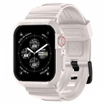 Spigen Rugged Armor Pro - Pasek z obudową do Apple Watch 4/5/6/7/8/9/SE 44/45 mm (Dune Beige)