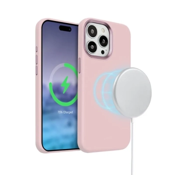 Crong Color Cover LUX Magnetic - Etui iPhone 15 Pro Max MagSafe (różowy)