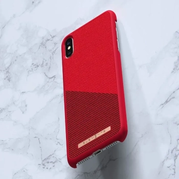 Nordic Elements Saeson Freja - Materiałowe etui iPhone Xs Max (Red)