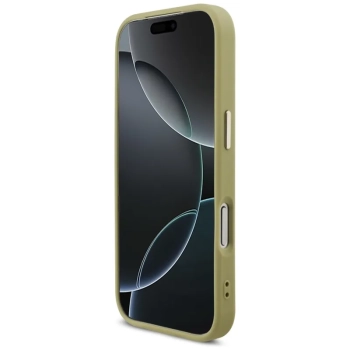 Guess Fixed Glitter Big 4G Metal Frame - Etui iPhone 17 Pro (złoty)