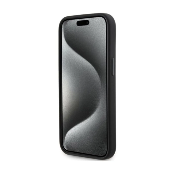 Karl Lagerfeld Silicone Karl & Choupette Heads - Etui iPhone 15 (czarny)