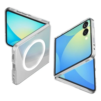 Spigen Airskin Mag MagSafe - Etui do Samsung Galaxy Z Flip 7 (Clear/White)