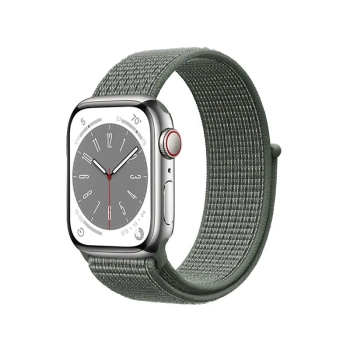 Crong Nylon - Pasek sportowy do Apple Watch 42/44/45/49 mm (Military Green)