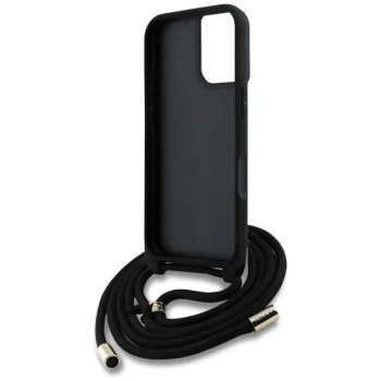 Guess 4G Big Logo Cord Strap Crossbody - Etui do iPhone 16 (brązowy)