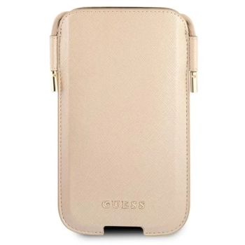Guess Saffiano Pouch - Torebka na telefon S/M max 6.1