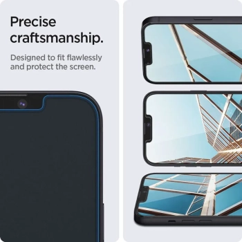 Spigen GLAS.TR EZ FIT 2-Pack - Szkło hartowane do iPhone 16e / iPhone 14 / iPhone 13 Pro / iPhone 13 2 szt