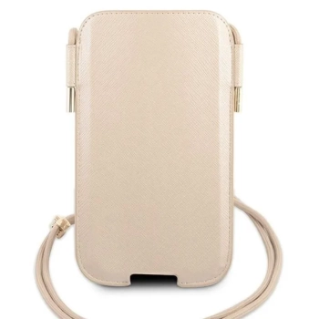 Guess Saffiano Pouch - Torebka na telefon S/M max 6.1
