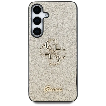 Guess Fixed Glitter Big 4G Metal Logo - Etui do Samsung Galaxy S25 (złoty)
