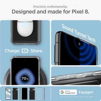 Spigen Ultra Hybrid - Etui do Google Pixel 8 (Przezroczysty)