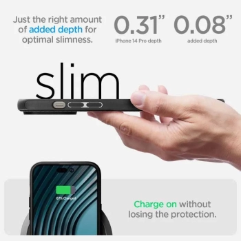Spigen Mag Armor - Etui do iPhone 14 Pro (Czarny)