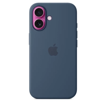 Apple Silicone Case - Silikonowe etui z MagSafe do iPhone 16 (denim)