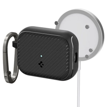 Spigen Mag Armor MagSafe - Etui do Apple Airpods Pro 1 / 2 (Czarny)