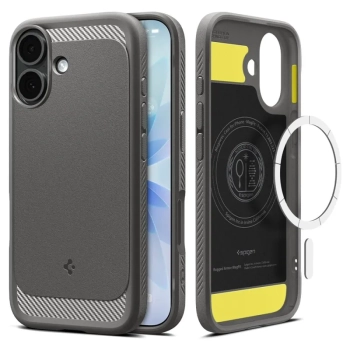 Spigen Rugged Armor Mag MagSafe - Etui do iPhone 17 (Grey)