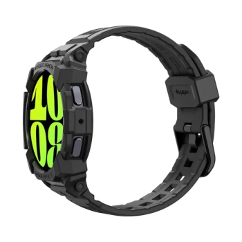 Spigen Rugged Armor Pro - Pasek + etui do Samsung Galaxy Watch 7 40 mm (Matte Black)
