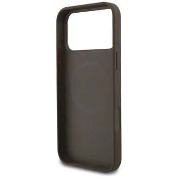 Guess 4G Ring Classic Logo MagSafe - Etui iPhone 17 Pro Max (brązowy)