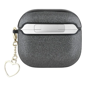 Guess Metallic Script Charm - Etui AirPods 4 (czarny)