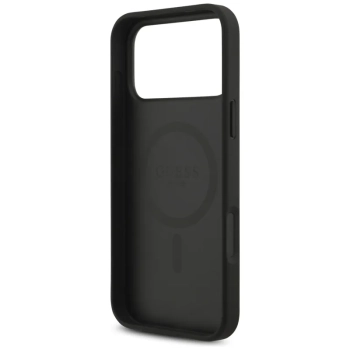 Guess 4G Circle Classic Logo MagSafe - Etui iPhone 17 Pro Max (czarny)