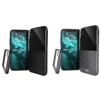 X-Doria Dash - Etui iPhone X (Black Leather)