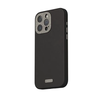 Moshi Napa MagSafe - Skórzane etui iPhone 15 Pro Max (Midnight Black)
