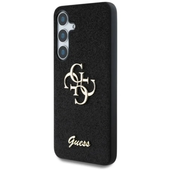 Guess Fixed Glitter Big 4G Metal Logo - Etui do Samsung Galaxy S25 (czarny)