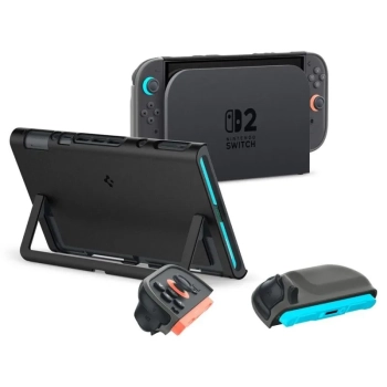 Spigen Nano Pop - Etui do Nintendo Switch 2 (Black Sesame)