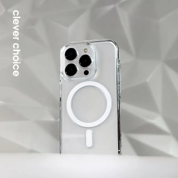 Crong Clear MAG Pro - Etui iPhone 16 Pro MagSafe (przezroczysty)
